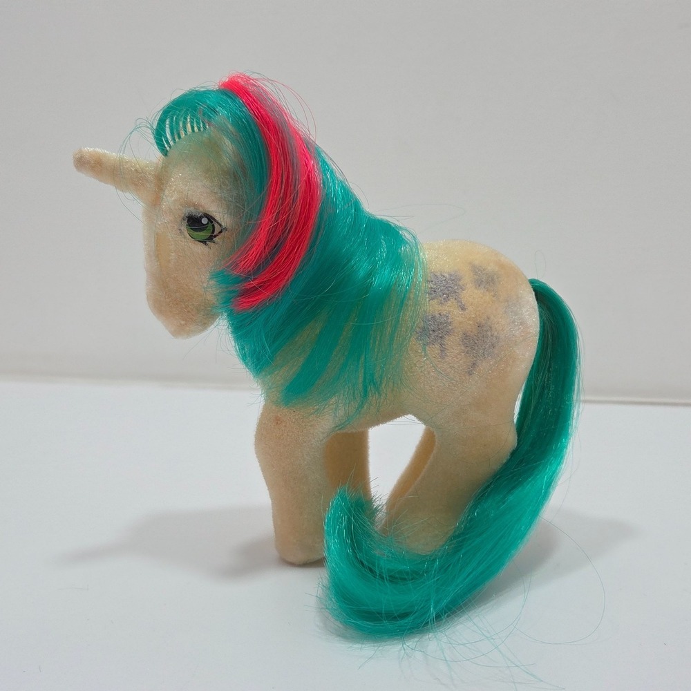 Vintage‎ 1985 G1 MLP My Little Pony So Soft Pony Flocked Unicorn Gusty